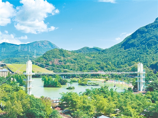 在古兜溫泉度假區(qū)享受愜意度假生活。