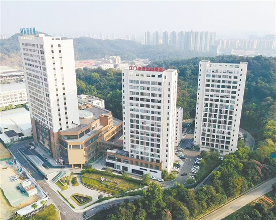 江門科創(chuàng)公園航拍圖。