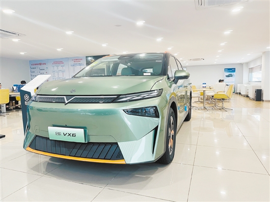 啟辰新款VX6造型時尚動感。